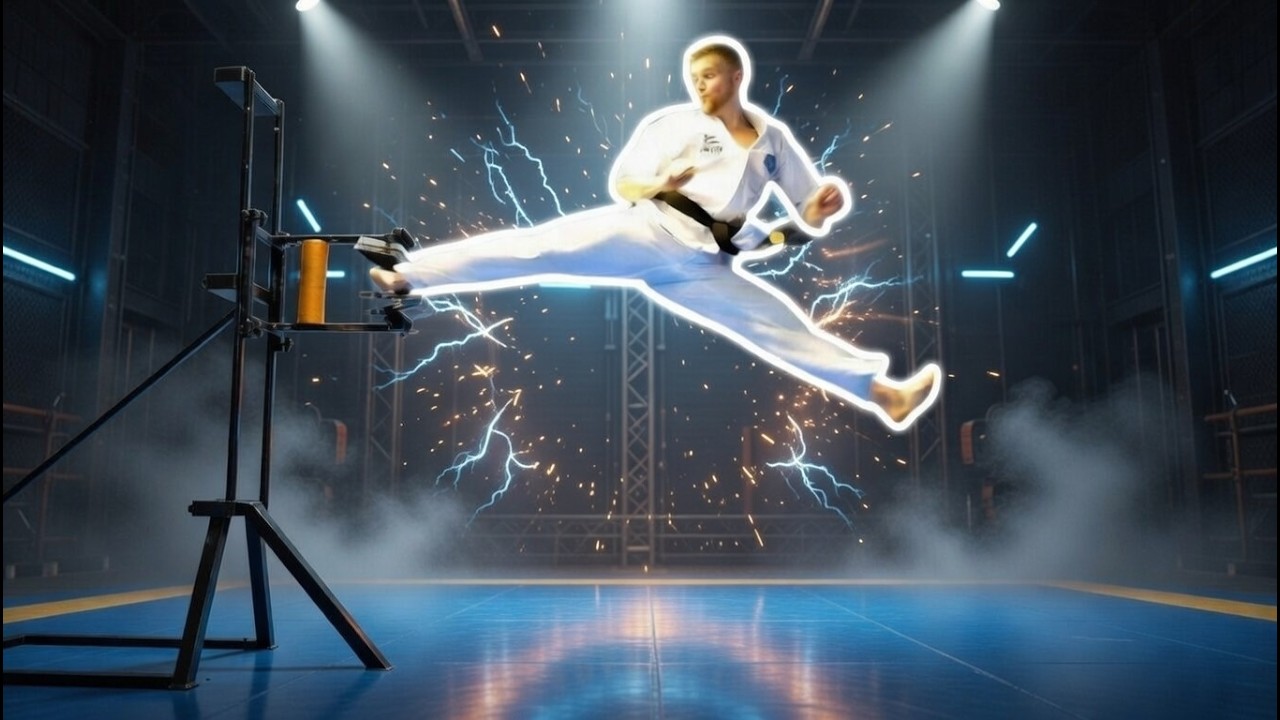 Taekwondo Breaking Sampler | Kicking & Hand Techniques | Ginger Ninja Trickster