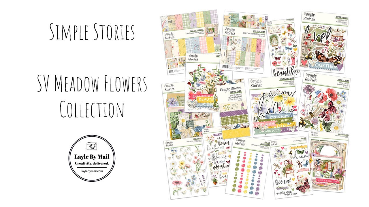 Simple Vintage Meadow Flowers | Simple Stories | Unboxing