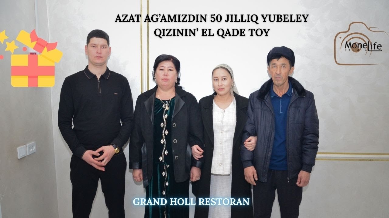 Azat ag’amizdin 50 jilliq yubeley Qizinin’ el qade toyi