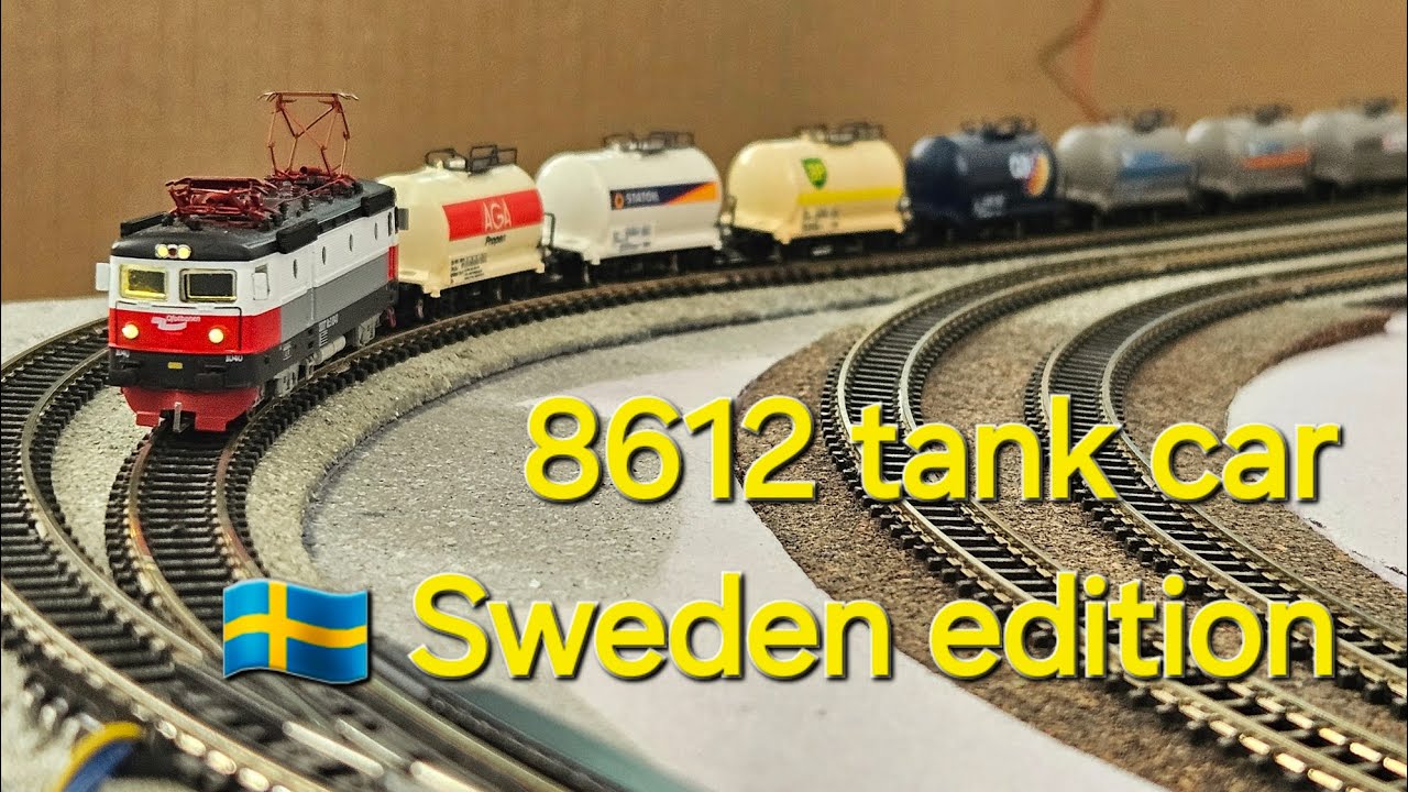 All Swedish Märklin 8612 tank cars Z Scale