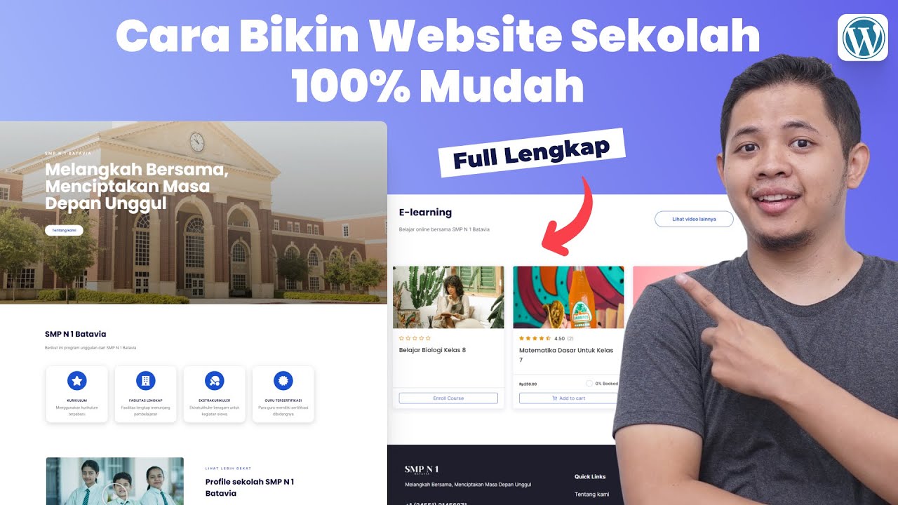 Cara Membuat Website Sekolah Dari Awal Sampai Jadi - Full Lengkap 2024