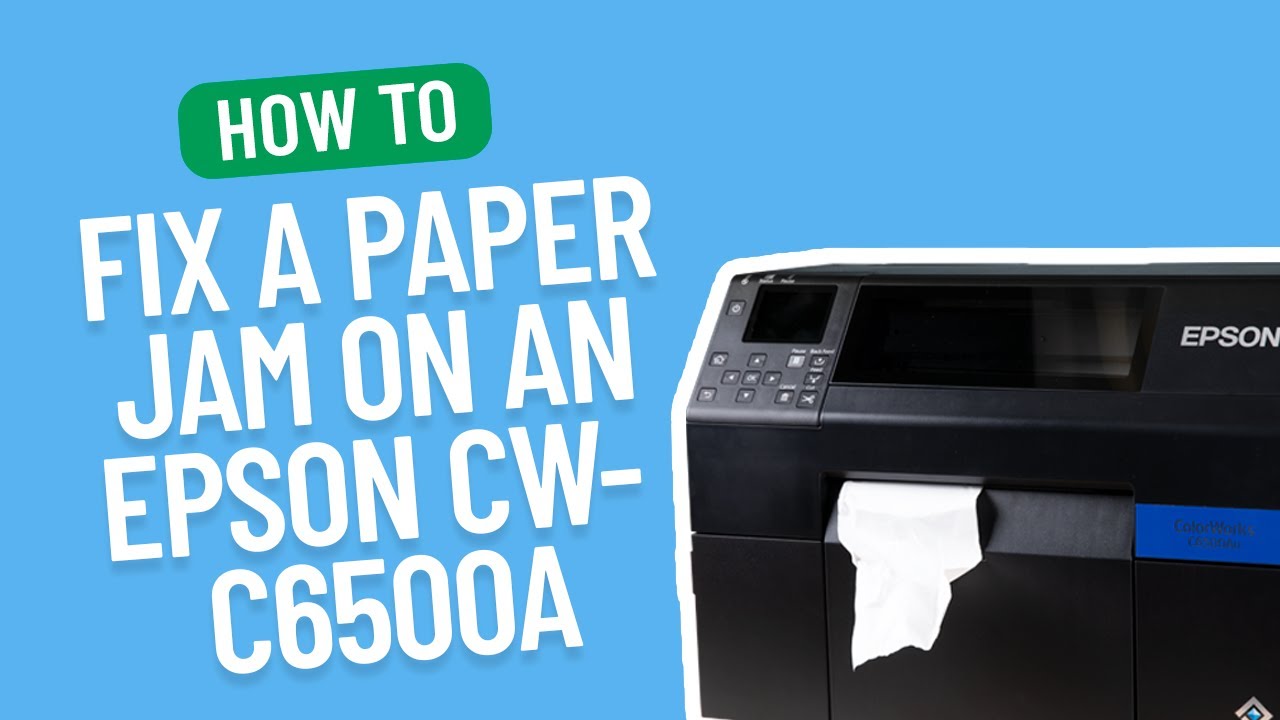How to Fix a Paper Jam on an Epson ColorWorks C6500A | Smith Corona Labels