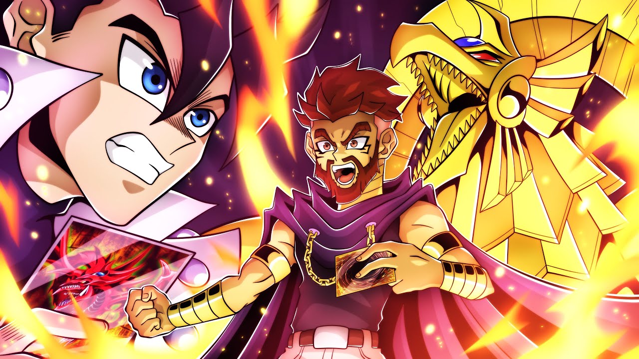 Two Idiots Slifer vs Ra ANIME LEVEL God Duel