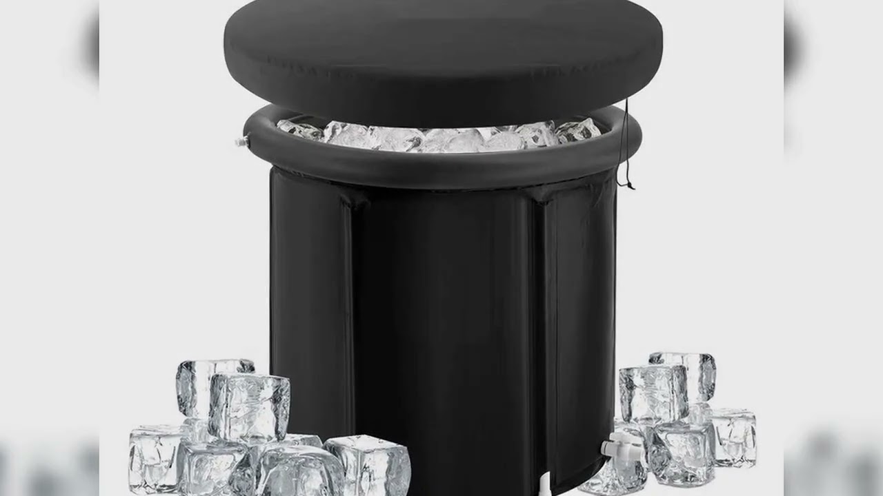 A must-have product! SucceBuy Ice Bath Tub Cold Water Therapy Plunge Tub for Athletes Portable Out