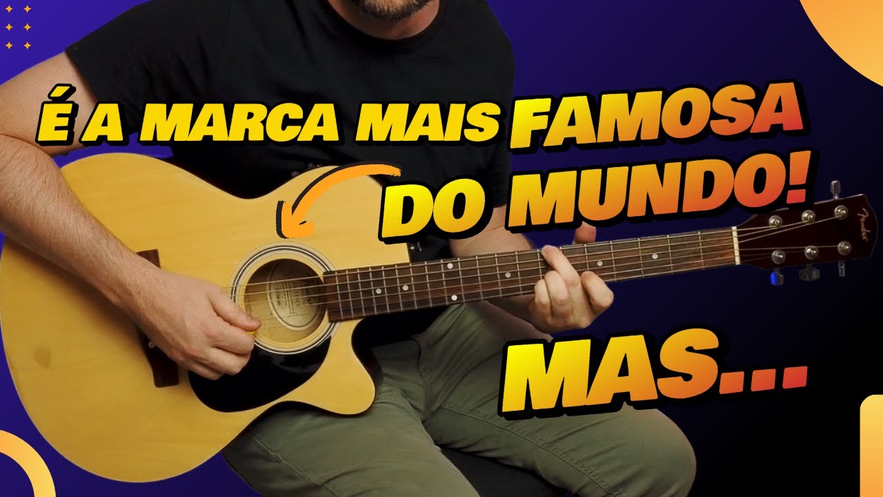 Viol&atilde;o Fender Concert FA135CE - &eacute; a MARCA MAIS FAMOSA DO MUNDO, mas...