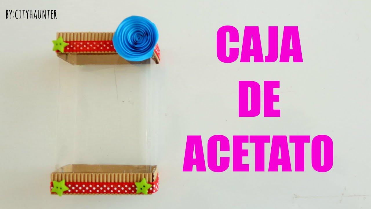 Como hacer una caja de acetato {FACIL} // Detalle para regalar