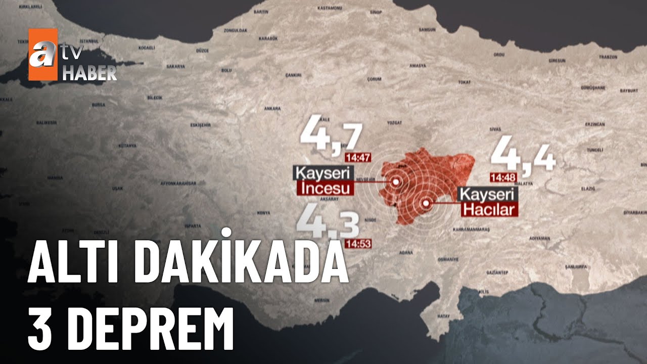 Kayseri'de korkutan deprem! - atv Haber 8 Mart 2023