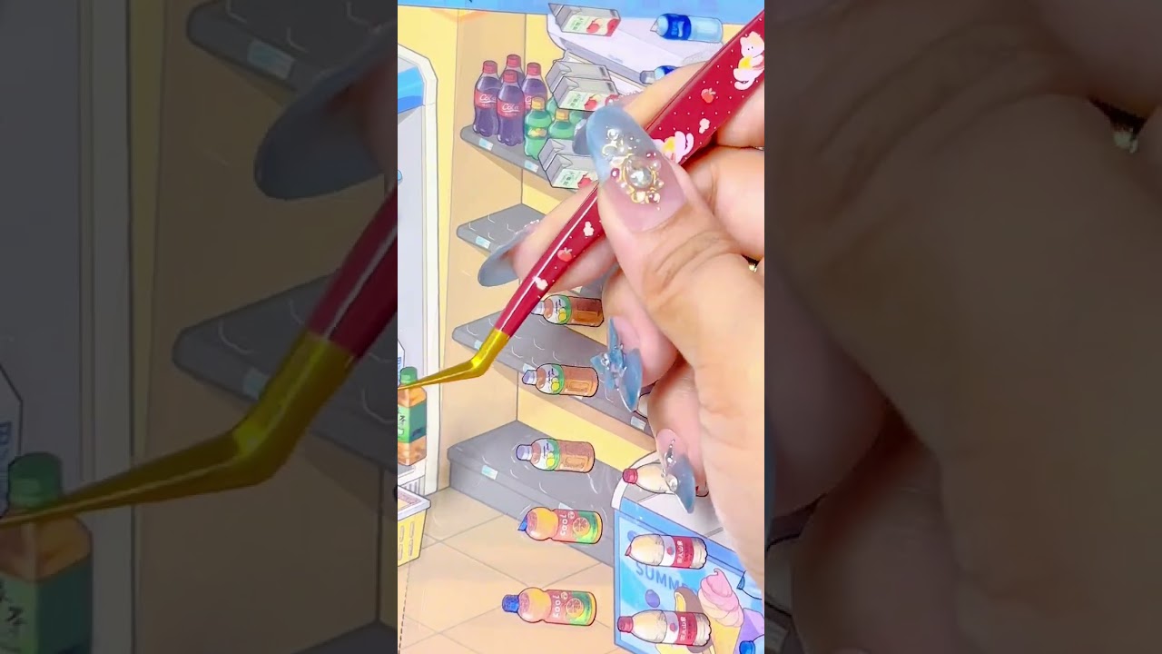 Mini Convenience Store Stickers 🧃✨ | Cozy Sticker ASMR