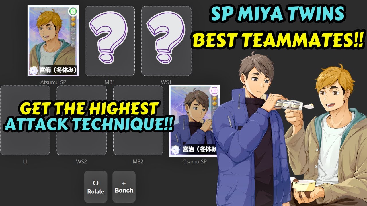 Лучшие товарищи по команде: SP MIYA TWINS!! Лучшие команды: SP ATSUMU и SP OSAMU!! - HAIKYU!! FLY...