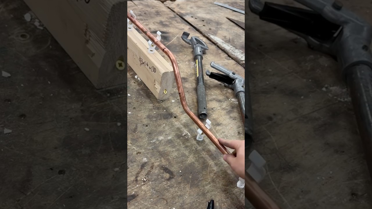 How to bend perfect 45 degree sets in copper pipe! 