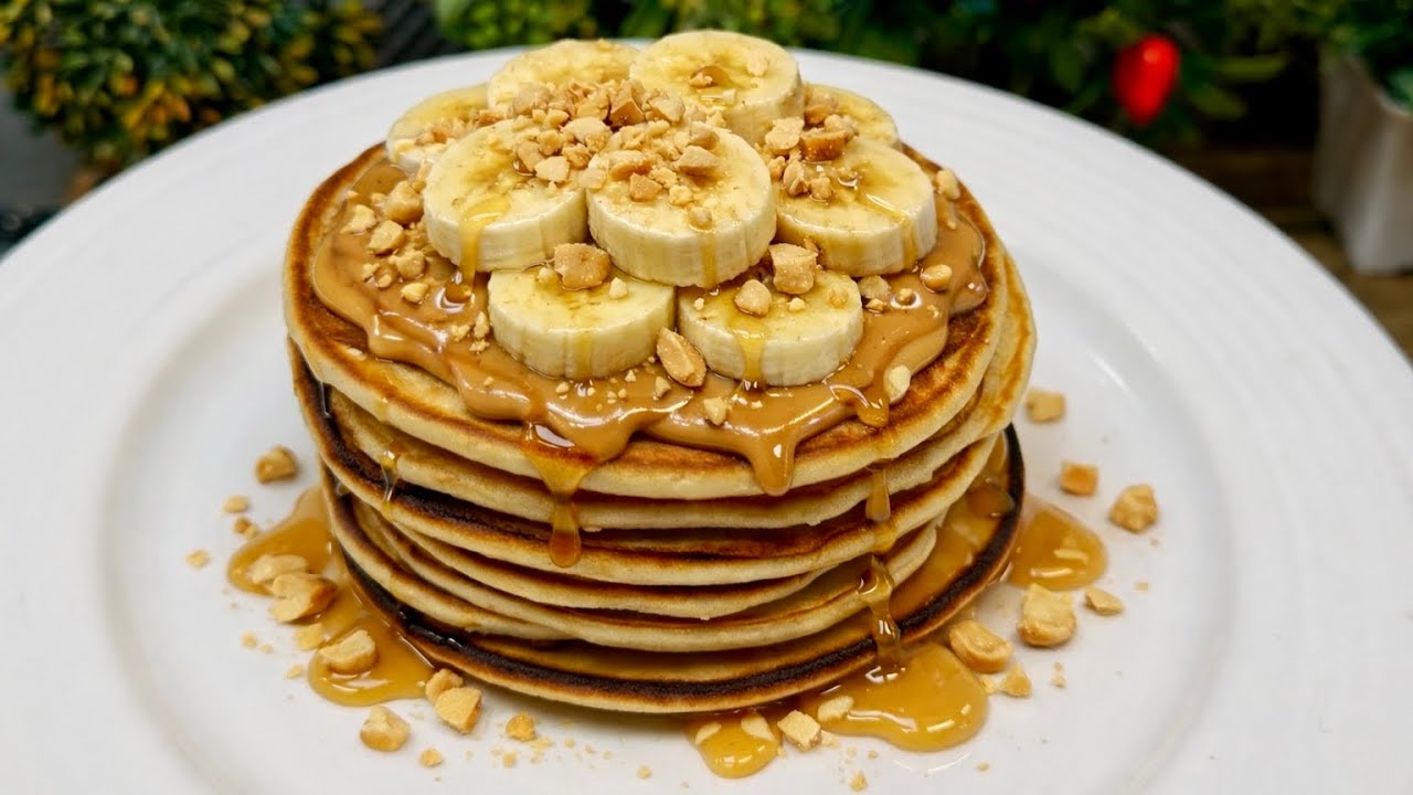 3-Minutes Peanut Butter Pancakes - Urdu/Hindi Voice With English Sub (انگریزی سب ٹائٹل کے ساتھ)
