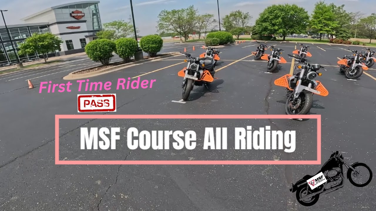 Taking The MSF Course as a Complete Beginner! Illinois Motorcycle Test! POV!