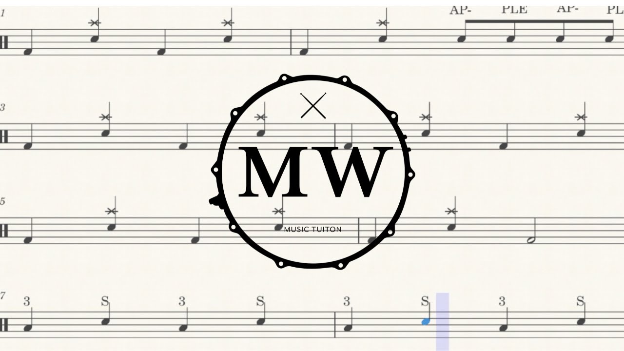 🥁  WAKE ME UP  AVICHII DRUMS SIMPLE DRUM SCORE TRANSCRIPTION DRUMS SHEET MUSIC  🥁