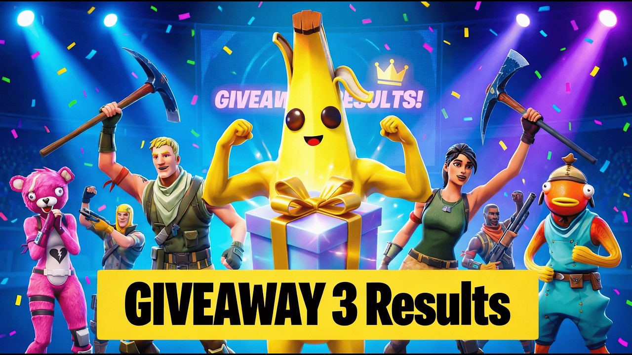 Результаты третьего розыгрыша в Fortnite — два победителя! #fortnite #fortnitegiveaway #fortnitew...
