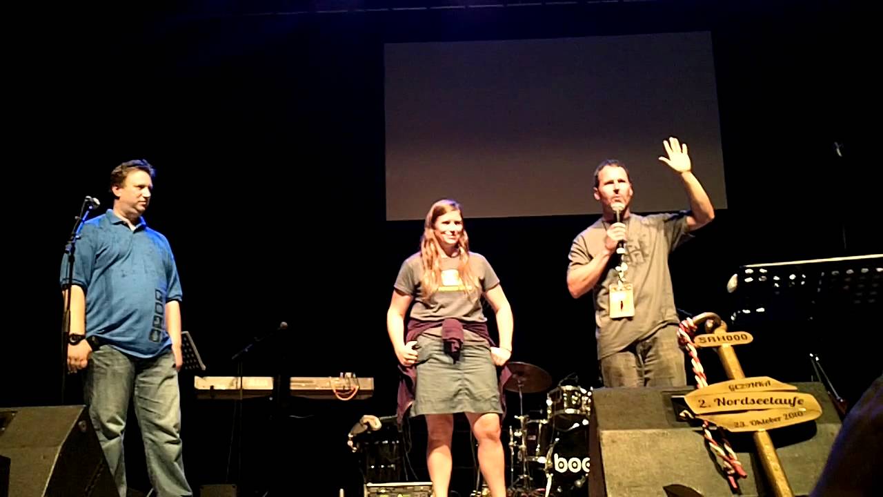 Tom and Annie from Groundspeak at Geocoinfest 2011 in Cologne