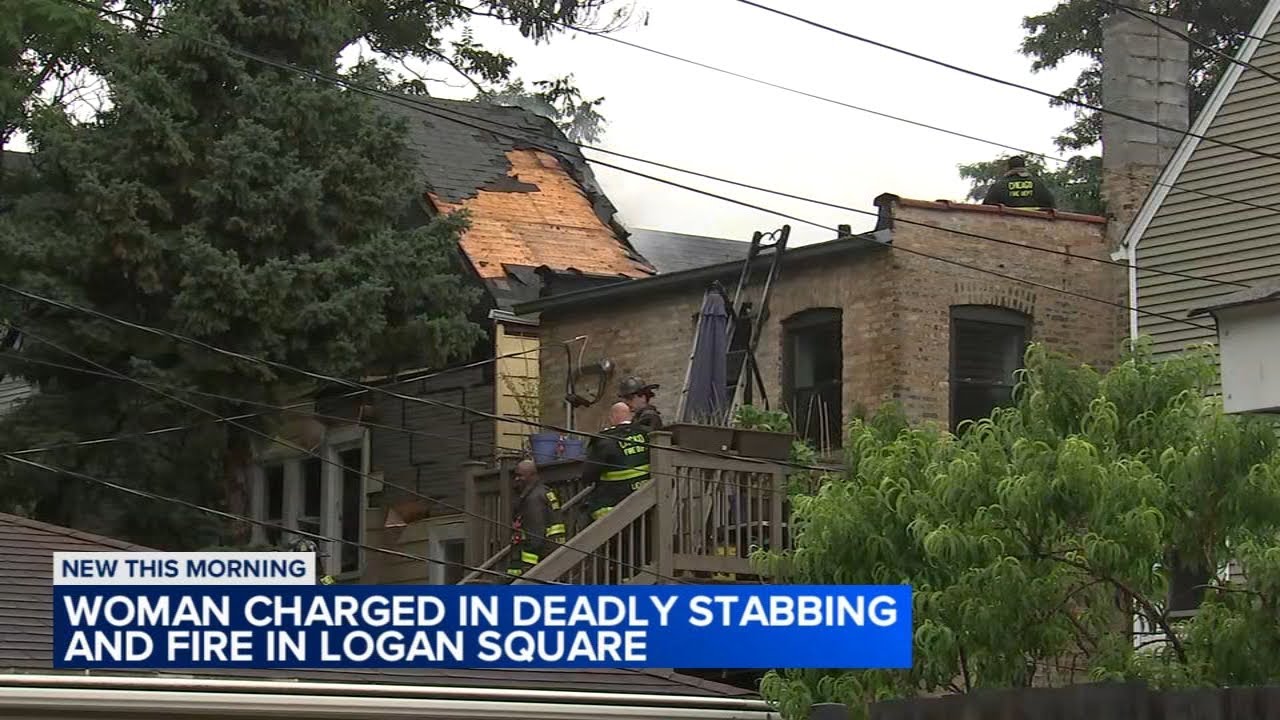 Chicago mother charged after her 3 children stabbed, 1 fatally, before house fire arson, police say