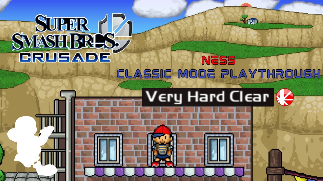 Super Smash Bros. Crusade 9.6 - Ness Classic Mode Playthrough (Unlocking Sans)