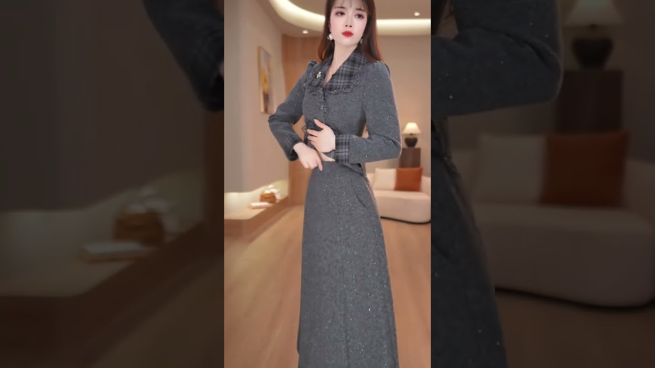 women Knitted Sweater, Autumn and Winter Color Block Long Sleeve Tassel 