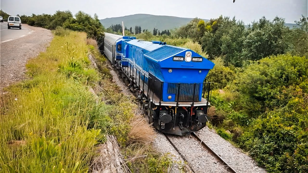 #SNTF Annaba-Souk Ahras Train in Different Locations مرور قطار عنابة - سوق اهراس في أماكن مختلفة