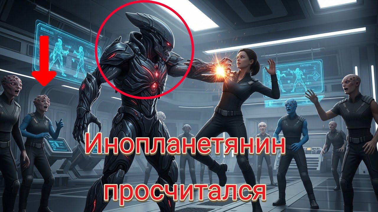 Инопланетный инструктор ударил кадета — она сломала его одним приёмом | HFY