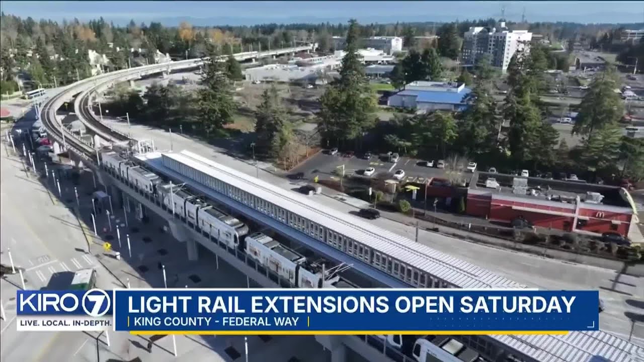 &lsquo;Transforming downtown:&rsquo; Federal Way light rail extensions opens this weekend