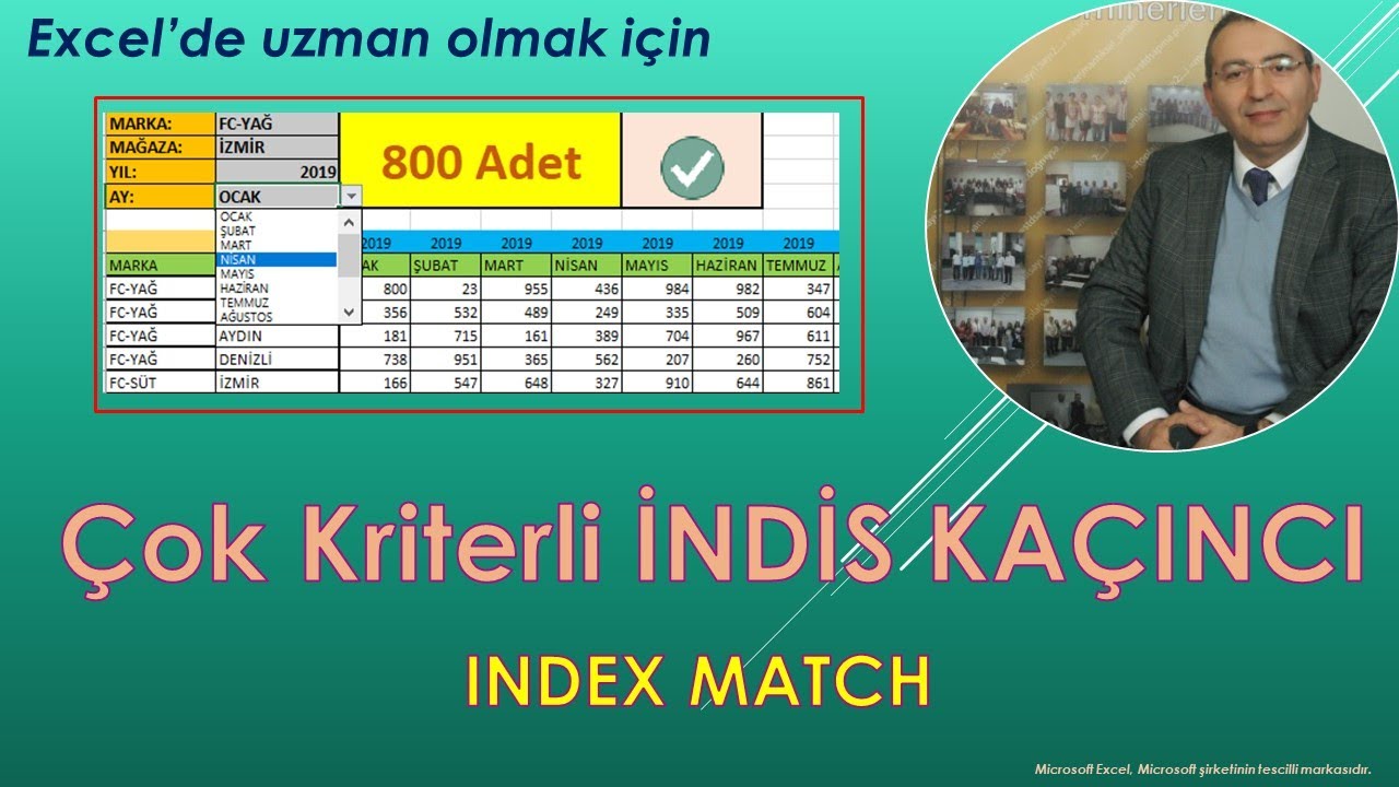 Excelde Çok Kriterli İNDİS ve KAÇINCI