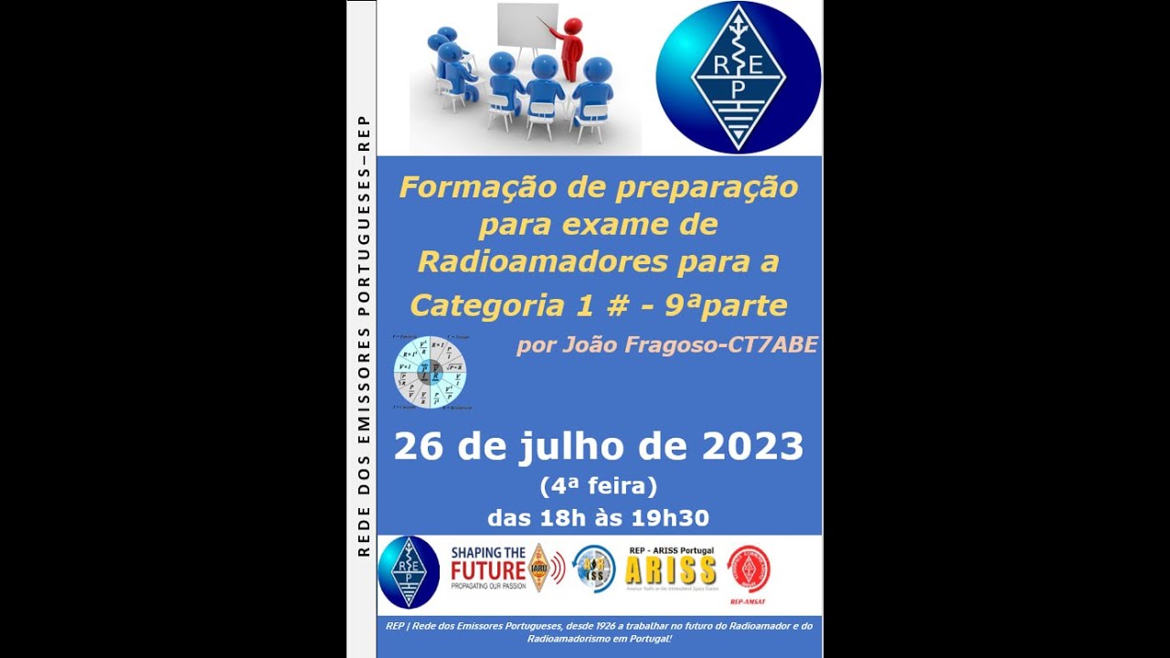 REP Academia Formação de preparação para exame de Radioamadores Cat1#9