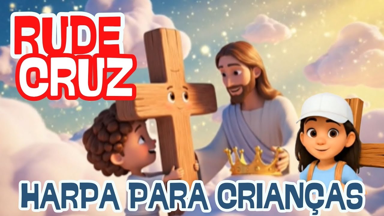 A mensagem da Cruz | Rude Cruz | Hino da Harpa Cristã 291 | Harpa para Crianças 🙏✝️