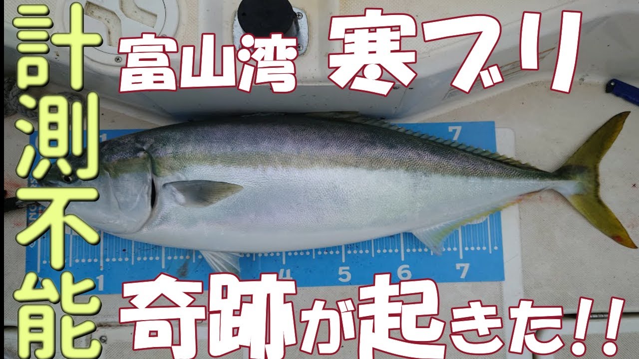 【神回】富山湾　寒ブリジギングで奇跡が起きた