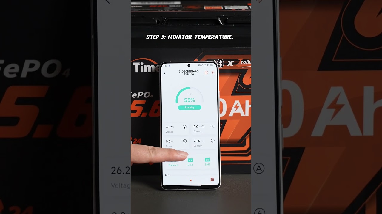 Stop Guessing! Check the Battery Status on the App Instead! 🔋#lithium battery  #lifepo4 #litime