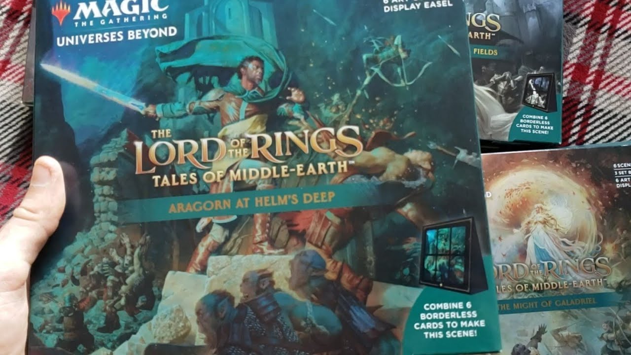Magic The Gathering Lord of the Rings Aragorn at Helm's Deep Scene Box