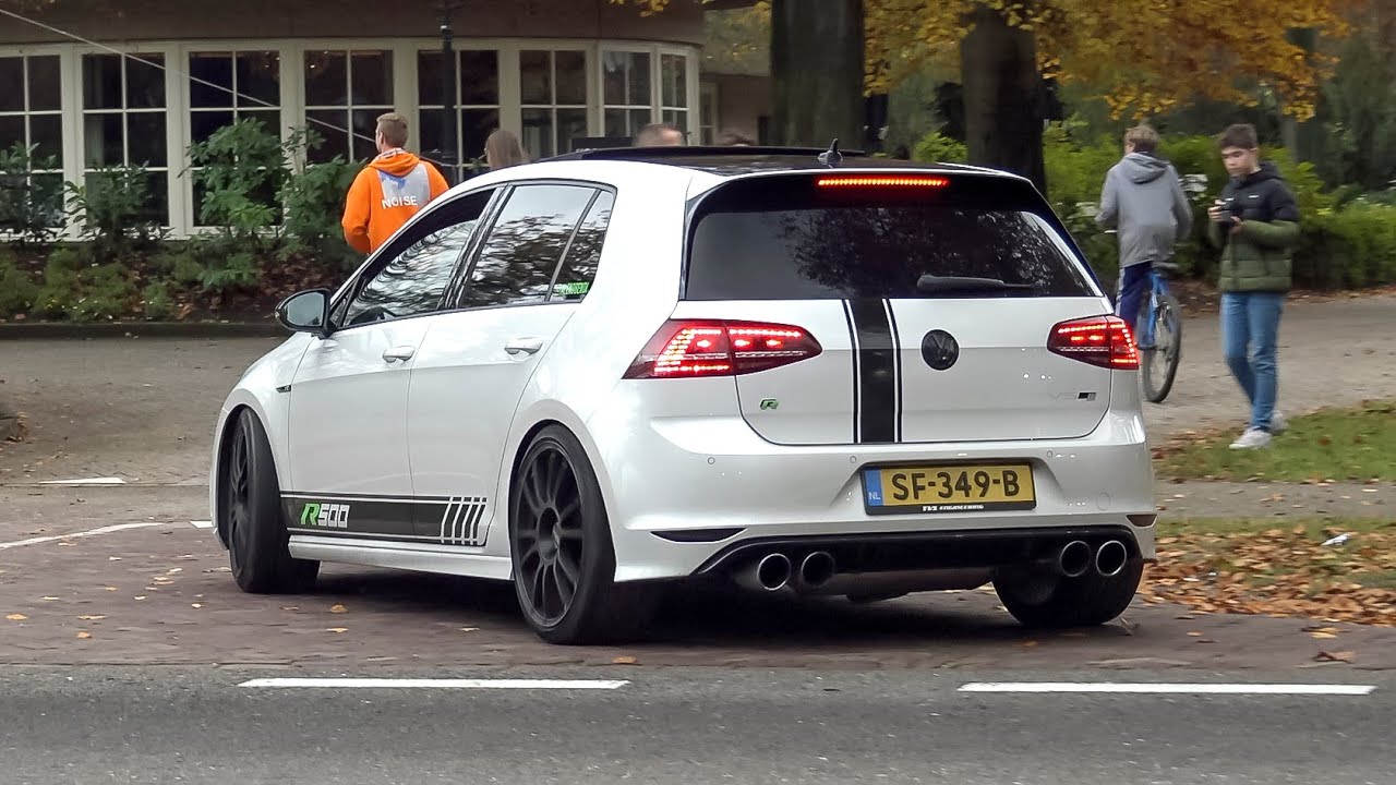 500HP TVS Volkswagen Golf 7 R - LOUD Accelerations, Launch Control Sound & Crackles !