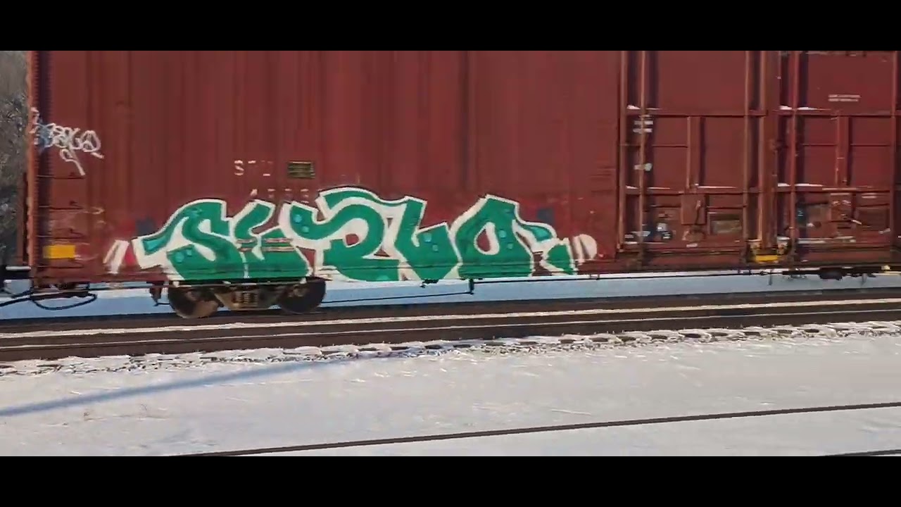 NS boxcar+autorack train near Decatur IL 