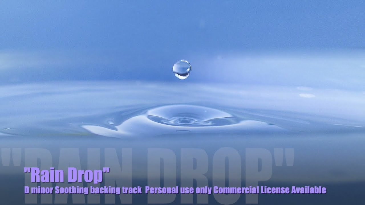 "Rain Drop" D minor Cinematic backing track