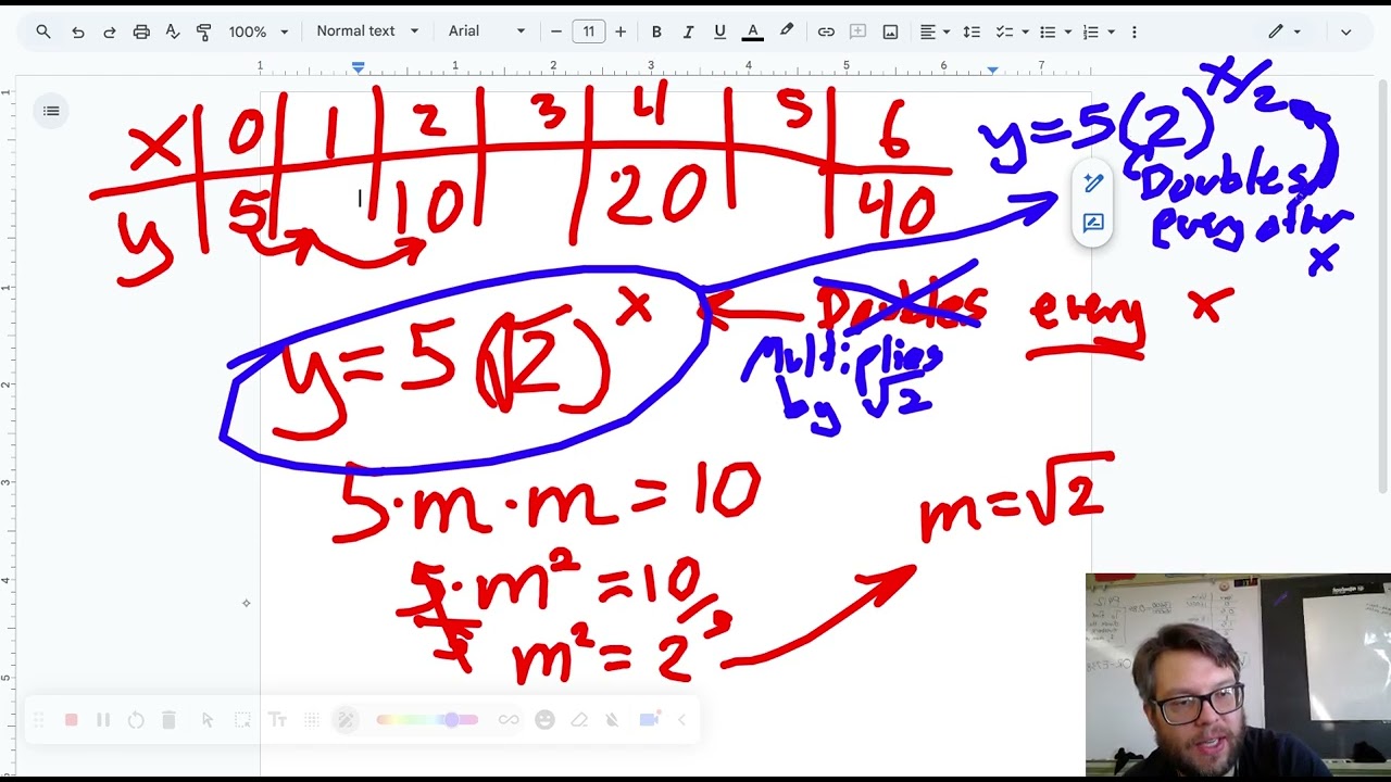 Exponential Functions Part 2: Patterns with gaps   Roots and Fractional Exponents