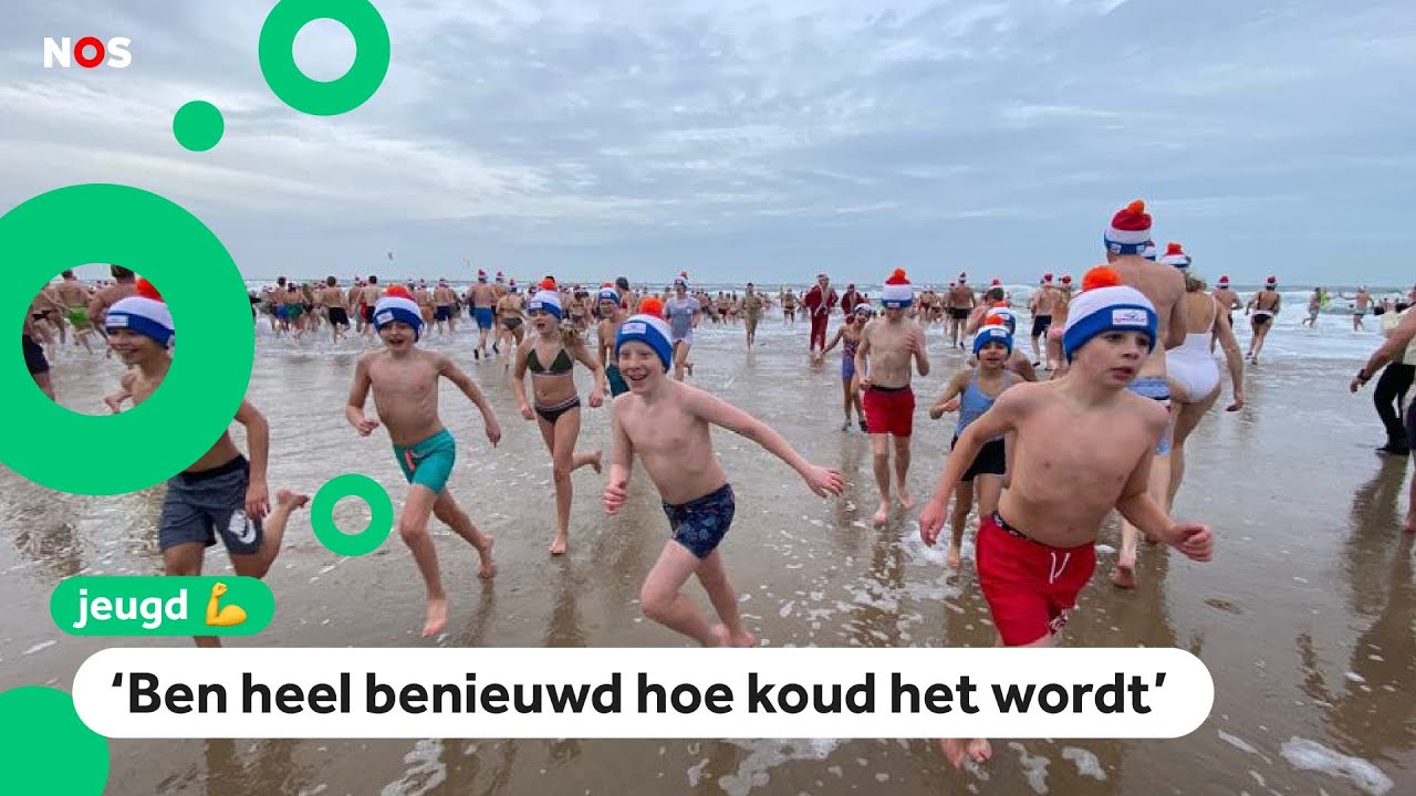 Deze klas duikt de zee in om het nieuwe jaar te vieren