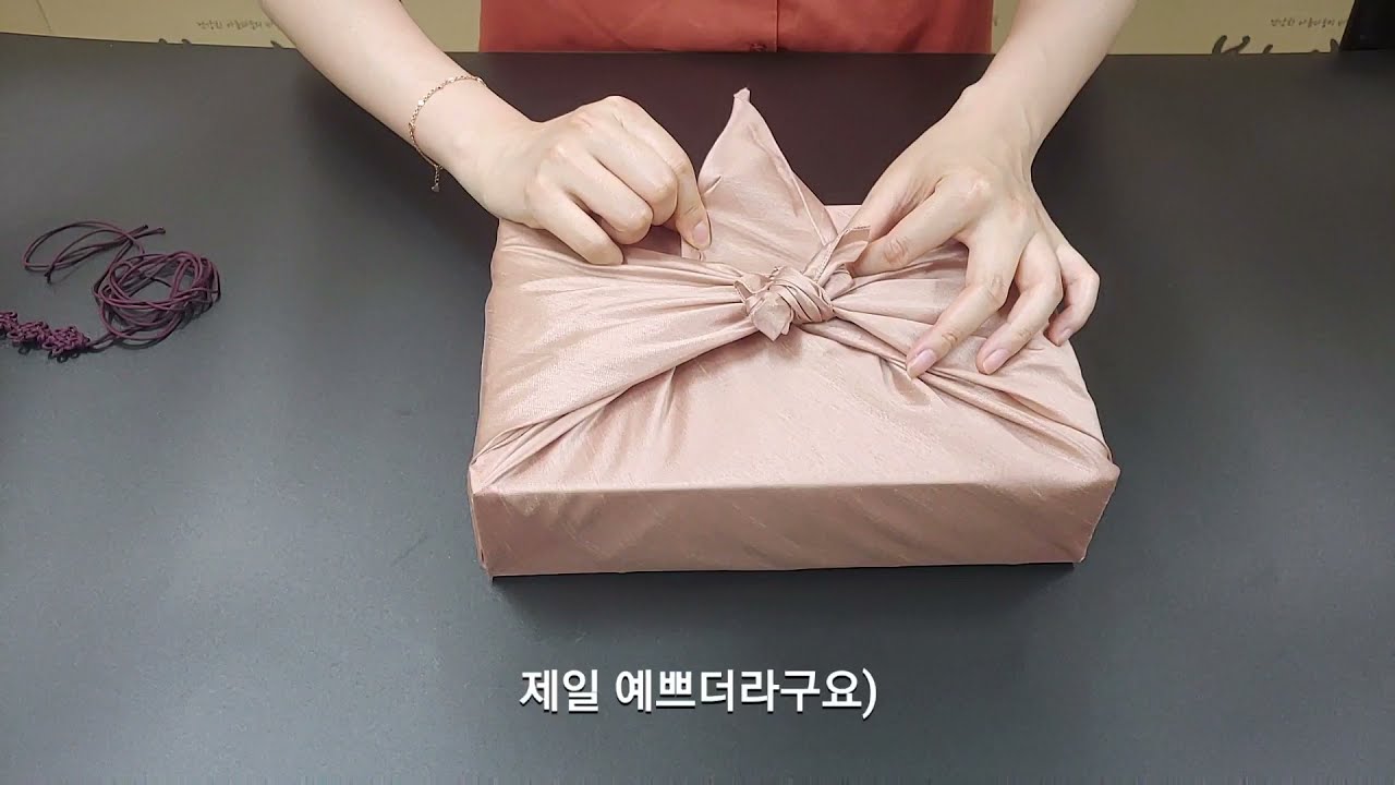 초보자도 할 수 있는 고급 보자기 포장 #보자기 #만두매듭 #본초위
