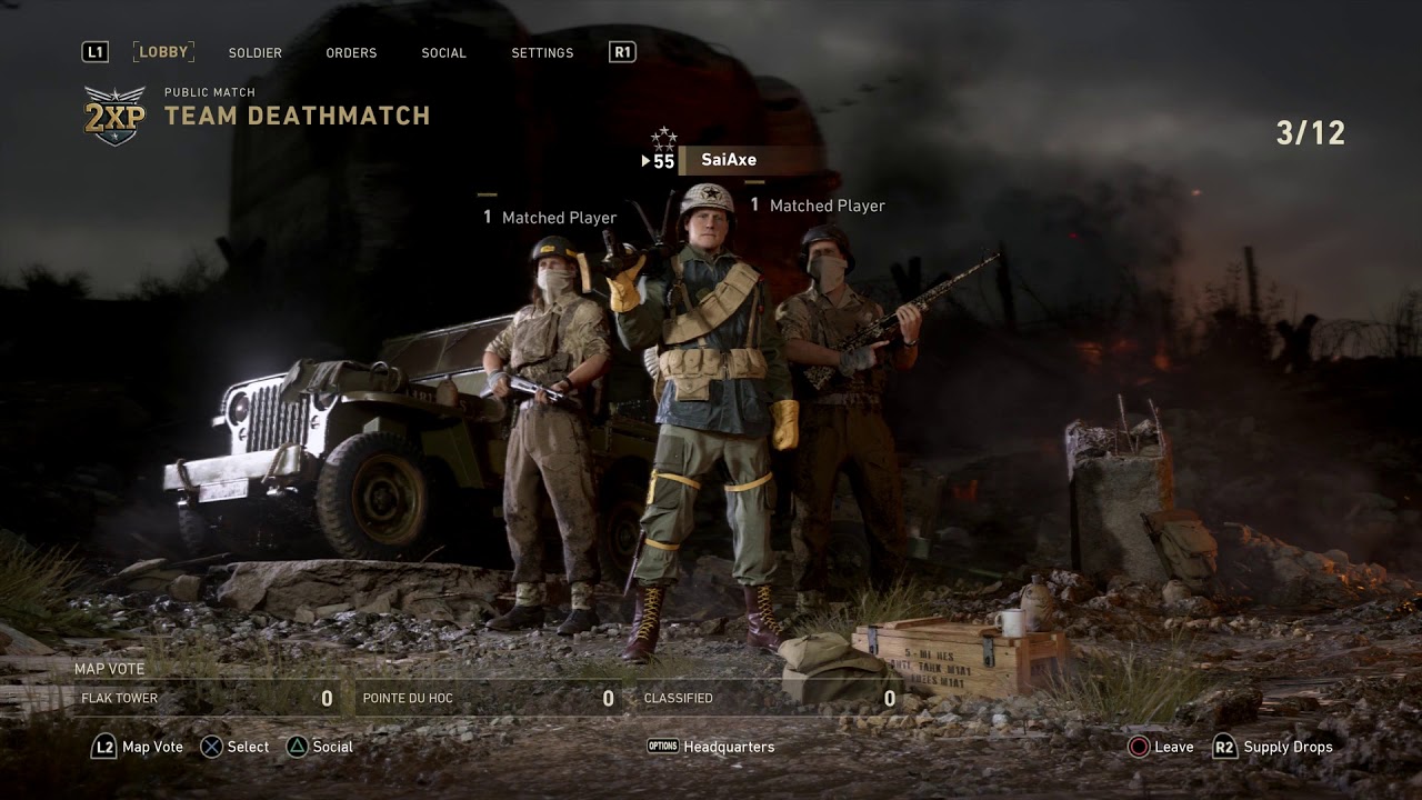 Call of Duty WW2 - 30 Minute Wait time - No game
