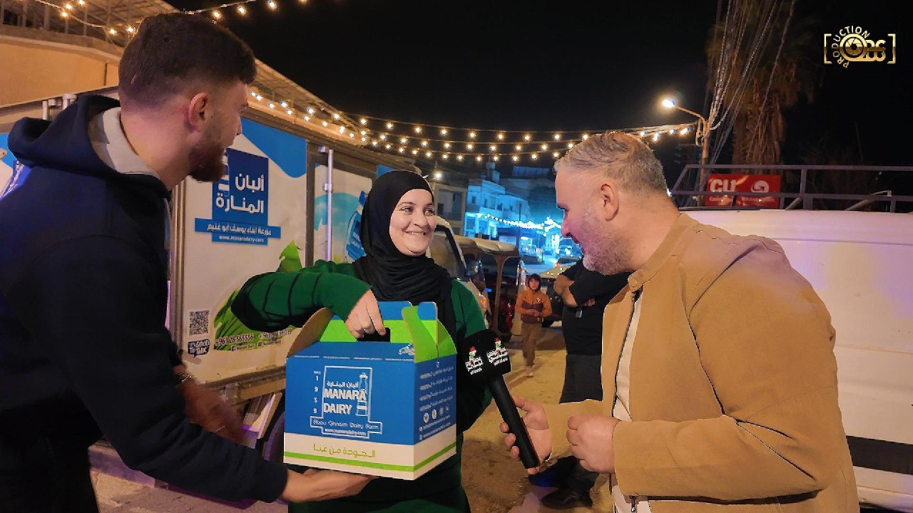 قطعنا الطريق ببلدة غزة!!!من البان وأجبان المنارة أطيب سحور في أفضل الشهور#عدسة_production#رمضان