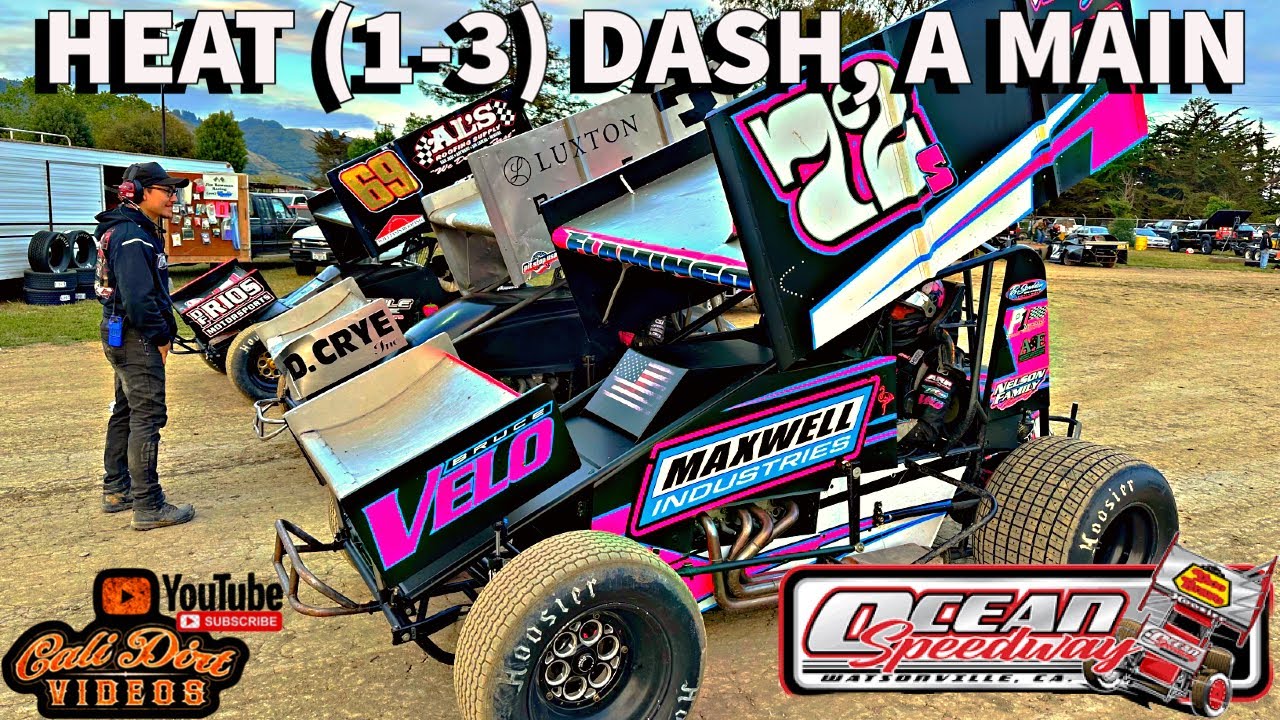 Full Event (19) Taco Bravo 360 Sprint Car | Ocean Speedway | Watsonville Ca