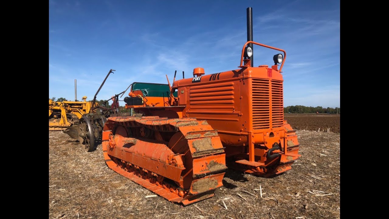 Fiat Crawler with Trailed Plough