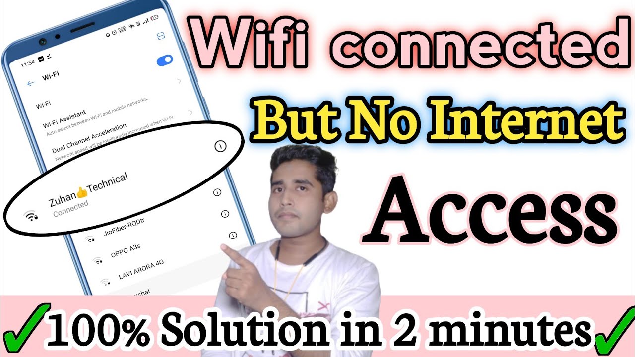How to Fix Wifi Problem Connected no internet | wifi no internet