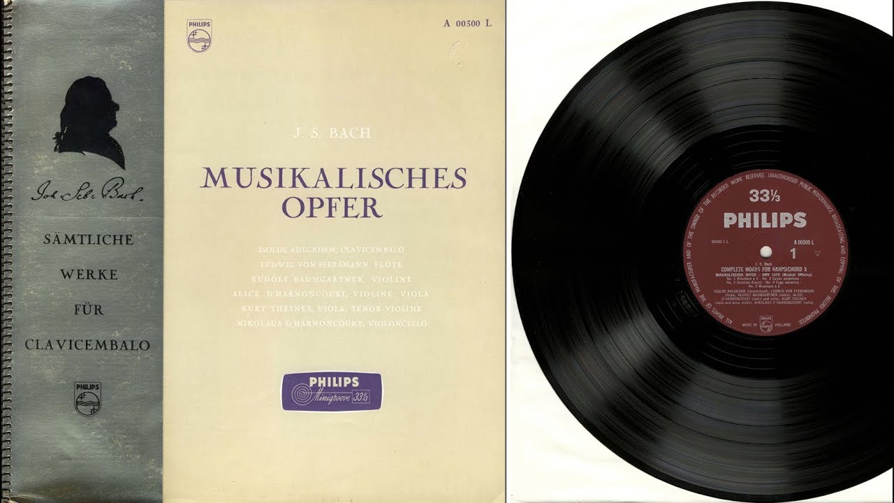 Isolde Ahlgrimm (pedal harpsichord) & ensemble J.S. Bach Musikalisches Opfer BWV 1079