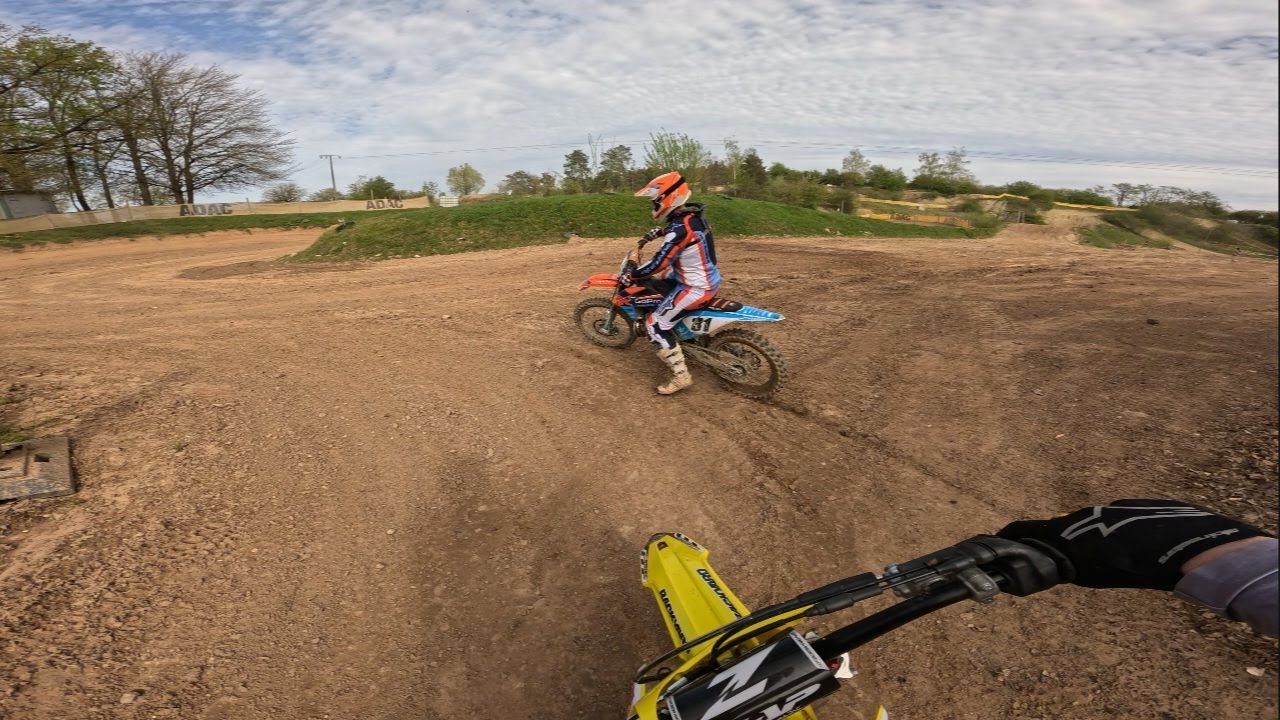 Motocross Niederwürzbach / extrem Staubig und Enduro Bereich getestet / mit Crash