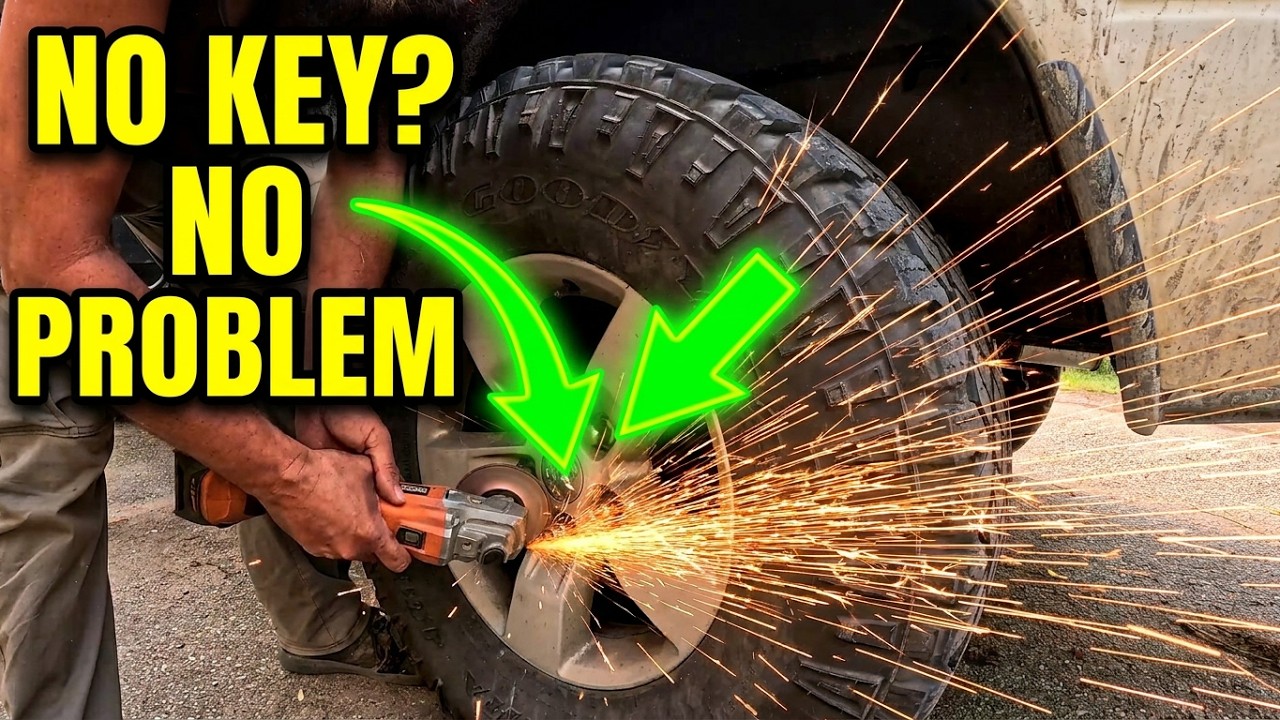 How to remove a locking lug nut without the key.