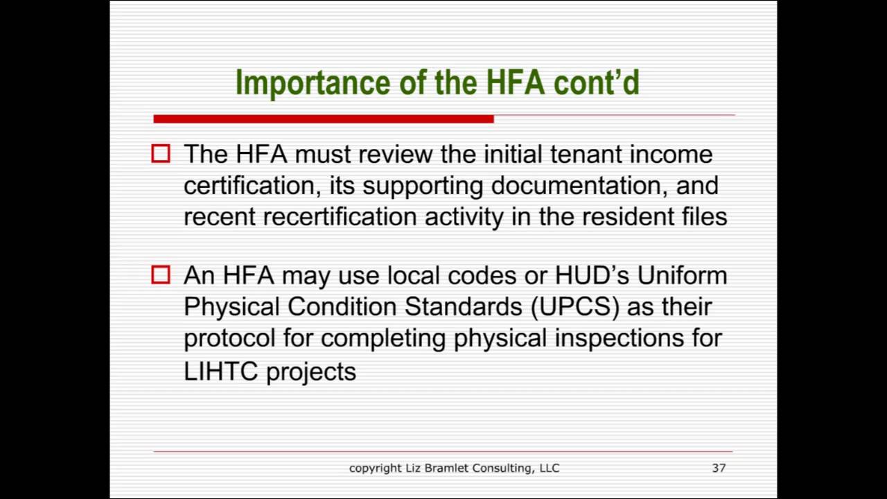 Low Income Housing Tax Credits (LIHTC) Compliance & Management