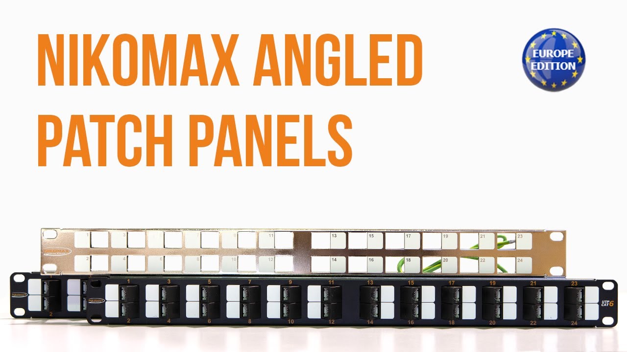 NIKOMAX angled patch panels (for European market)