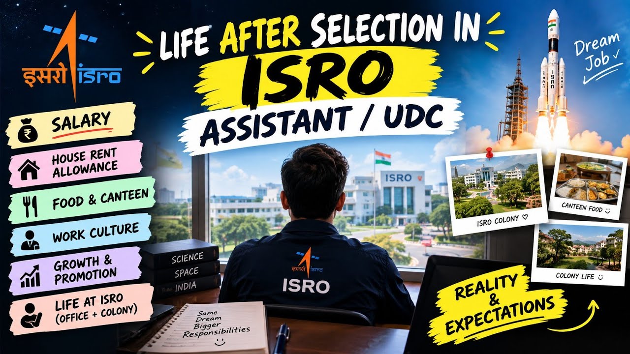 Life After selection in isro as an assistant/UDC || Salary || life style|| #isro  ❤️