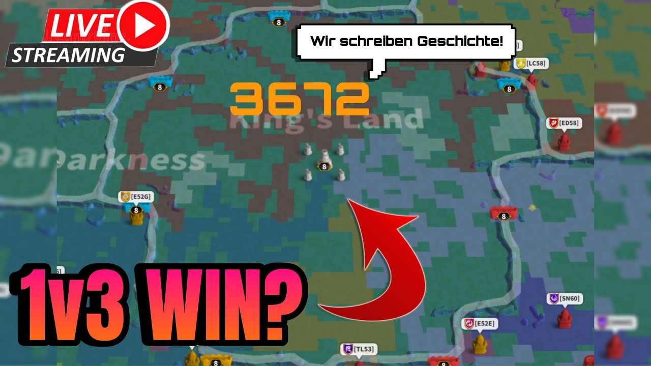 『Live』1v3 Kingsland 🔥| 3672 gegen den rest der Welt! Pt. 2| #rok