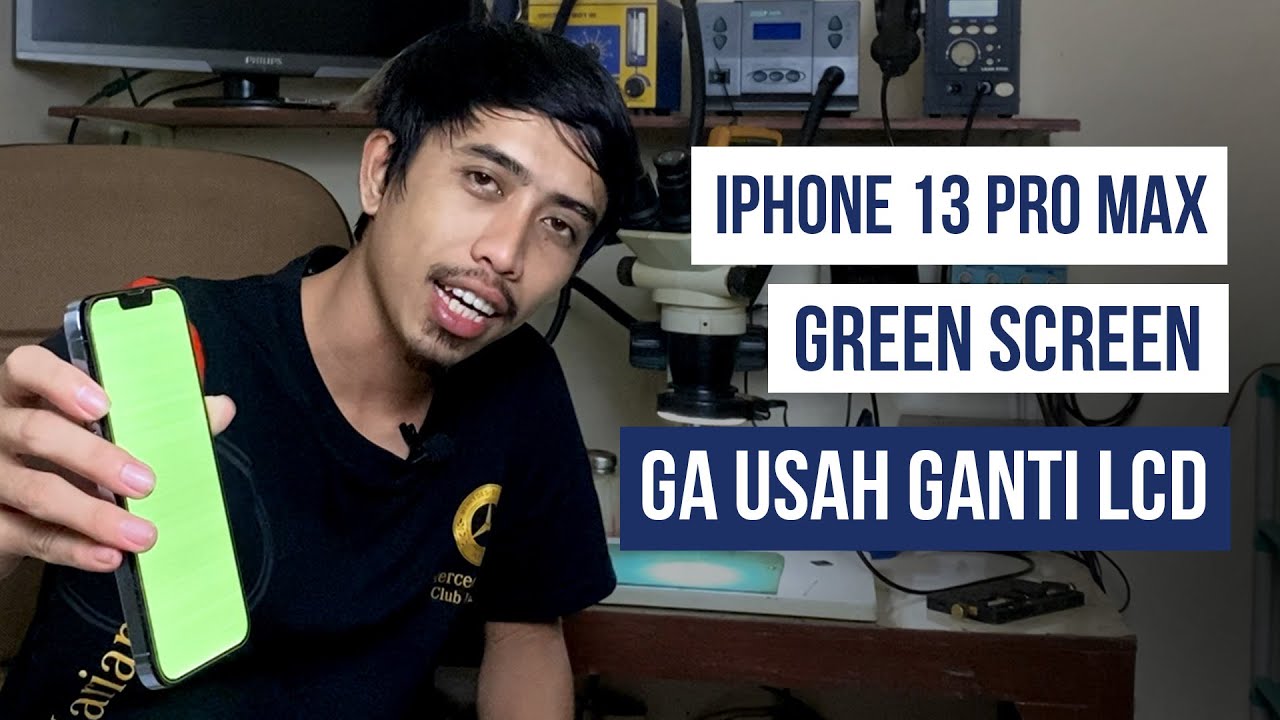 iPhone 13 Pro Max Green Screen Ga Usah Ganti LCD